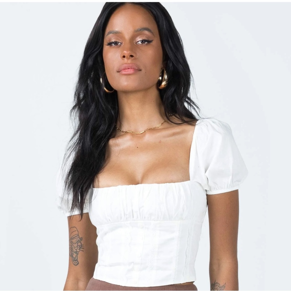 Princess Polly Taber top white